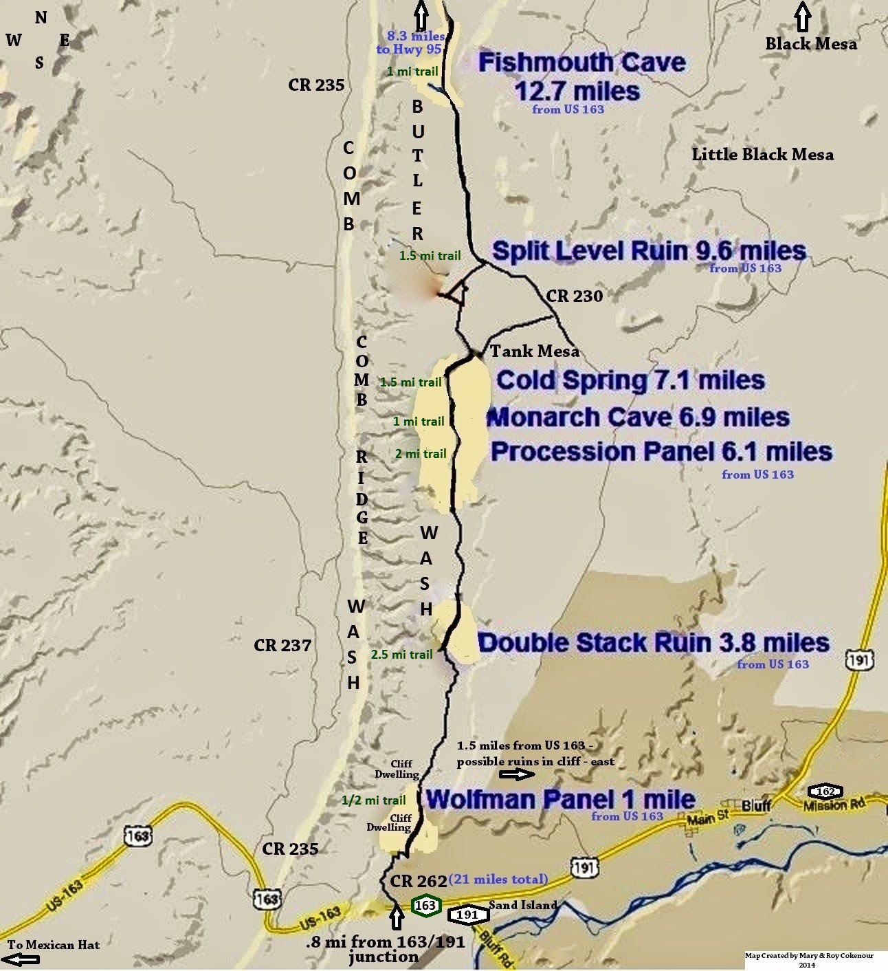 The Southwest Through Wide Brown Eyes: Wolfman Panel and Ruins - Comb ...