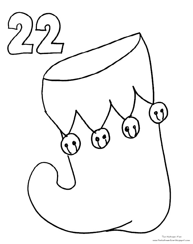 Coloring Page: Countdown to Christmas Part 5 title=