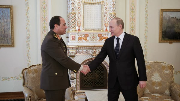 بوتين يؤيد ترشح المشير السيسي لرئاسة مصر