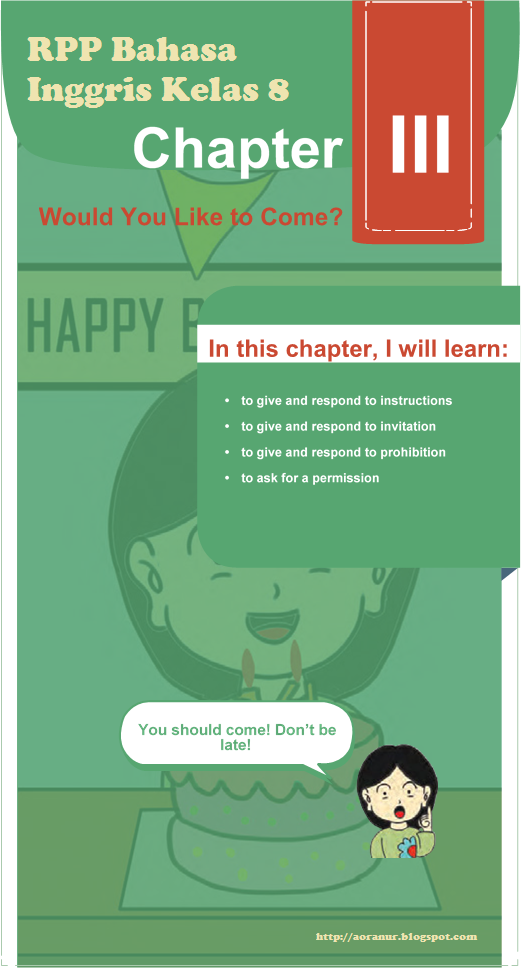 RPP Bahasa Inggris Kelas 8 Chapter 3. Would You Like to
