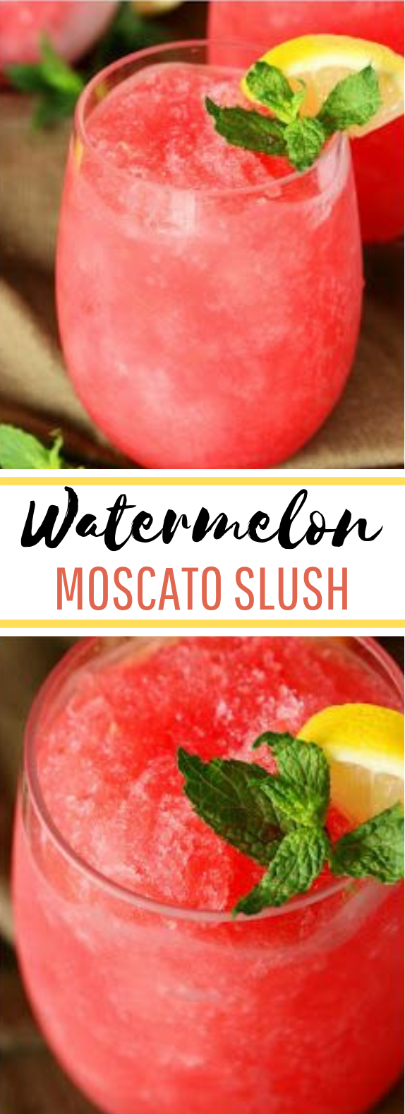 Watermelon-Moscato Slush #drinks #slush
