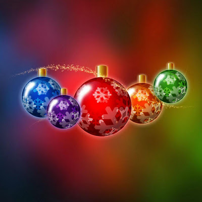 Xmas ornaments download free wallpapers for Apple iPad