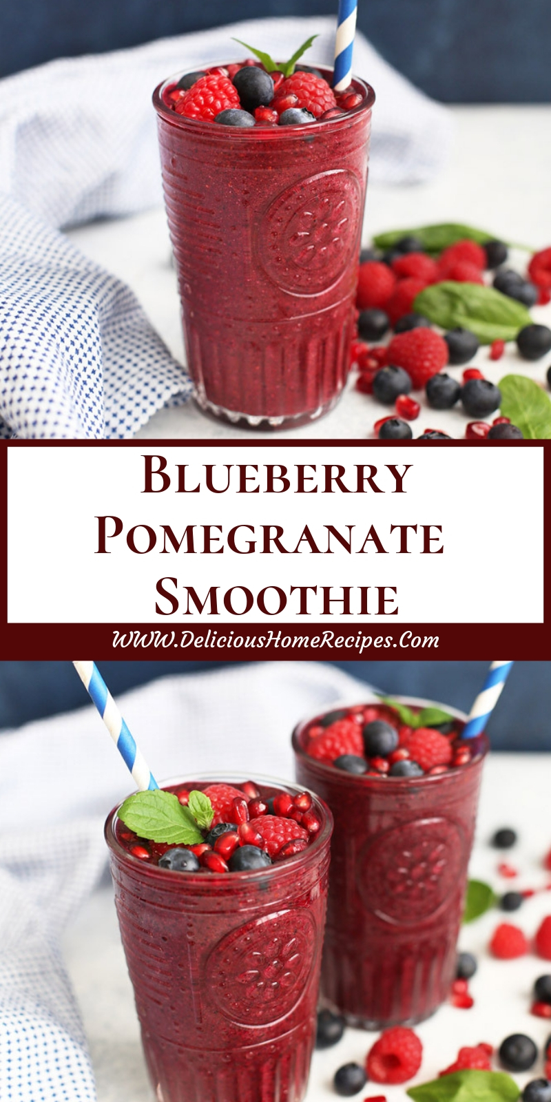 Blueberry Pomegranate Smoothie Blueberry Pomegranate Smoothie