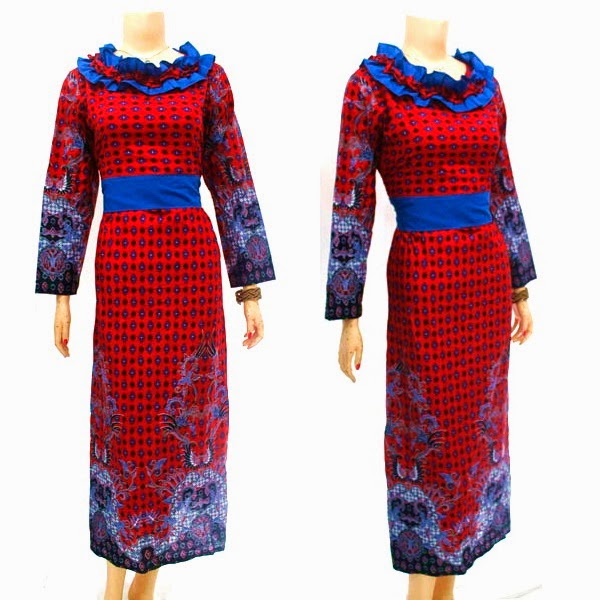  Model  Baju  Batik  Wanita Modern Terbaru 2014 Model  Baju  