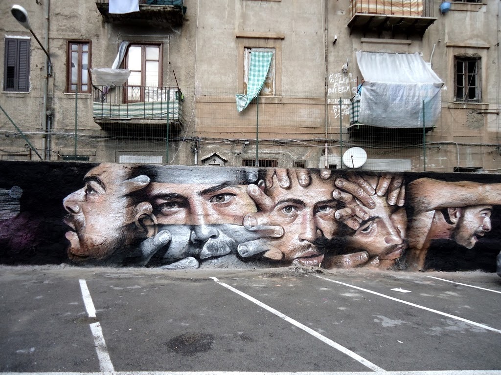 “Street Art Parking” in Palermo, Italy 2014