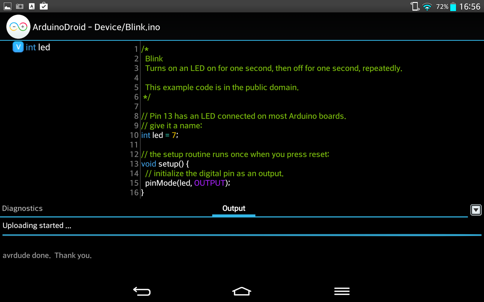 Arduino GR: Arduino IDE for Android