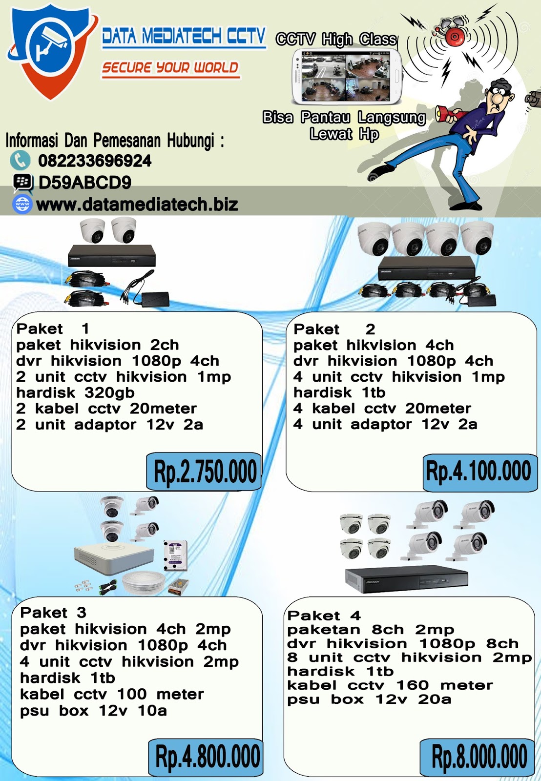 Contoh Brosur Pemasangan Cctv Terpopuler