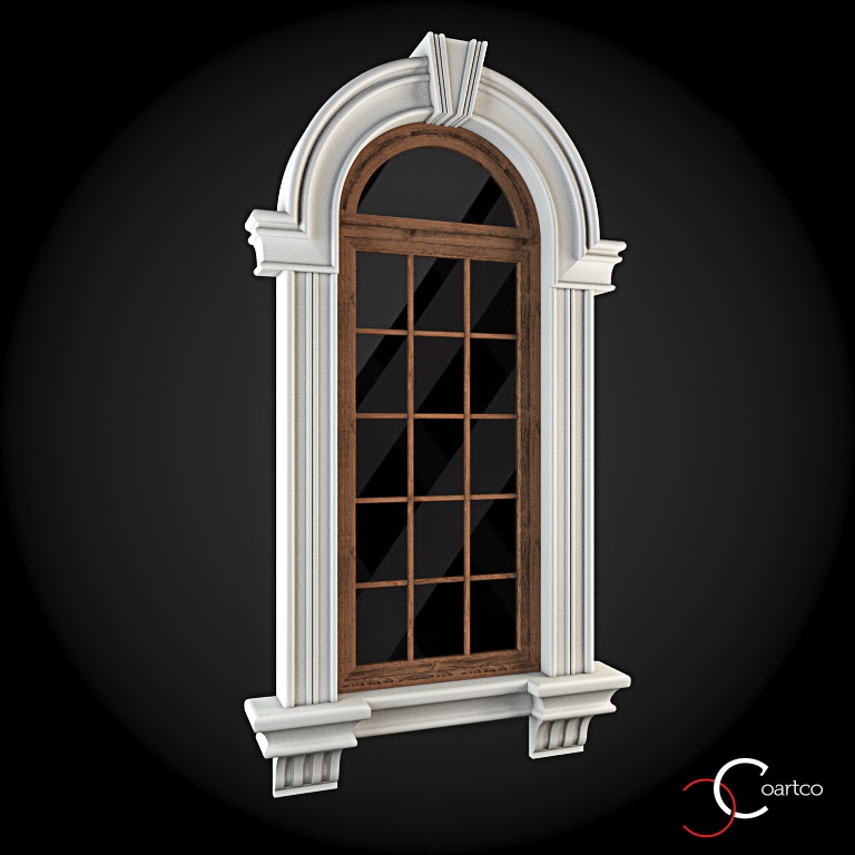 Ornamente Geamuri Exterior Cod: WIN-023 Ornamente Geamuri Exterior, Arcada fatade case cu profile decorative polistiren, profile fatada, Model Cod: WIN-023