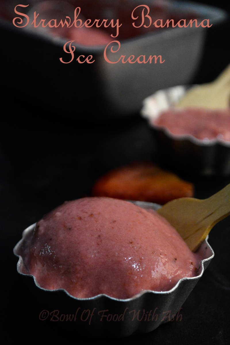 Strawberry Banana Ice cream Recipe | How to Make Strawberry Banana Nice Cream Strawberry Banana Ice cream Recipe | How to Make Strawberry Banana Nice Cream