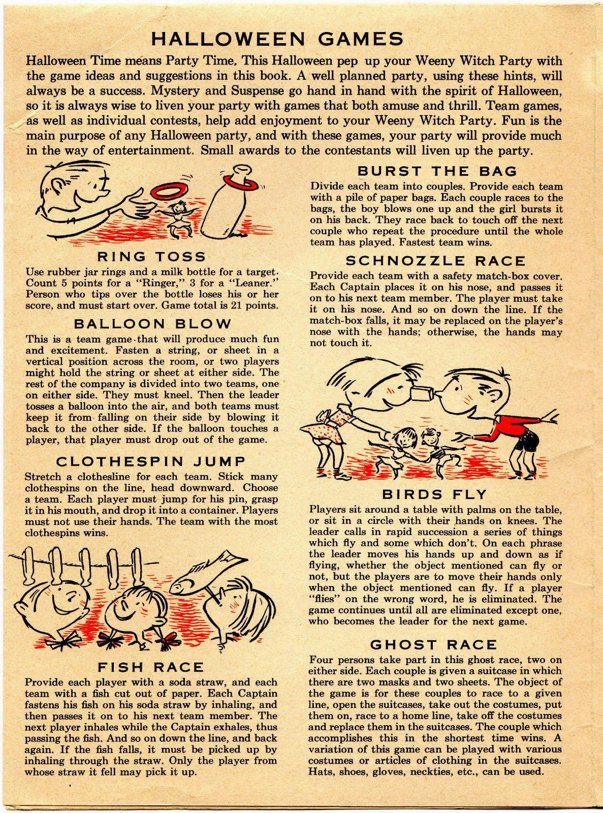 Vintage Halloween Collector WeenyWitch Party Book Vintage Halloween