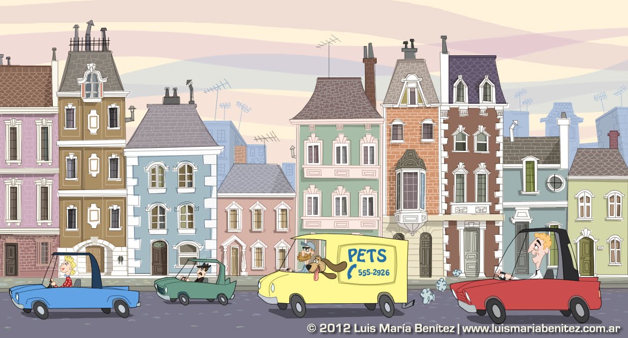 Street illustration / Ilustración de calle © Luis María Benítez
