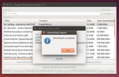 How to download apk files from play store on ubuntu