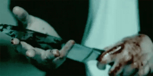 Image result for bloodied knife gif