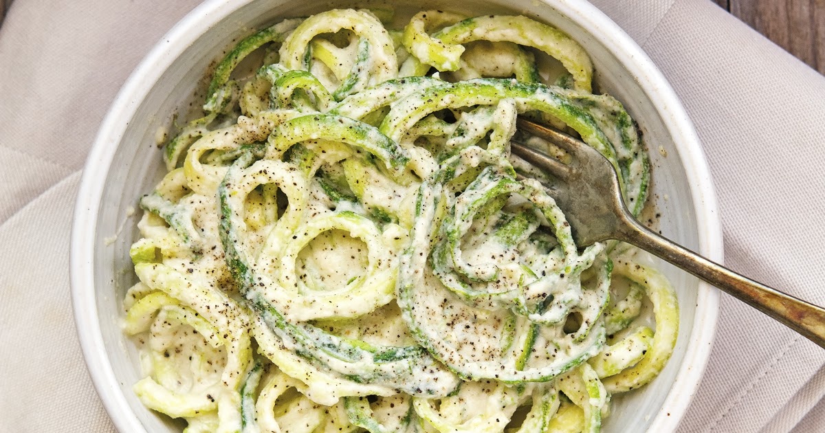 The Iron You Zoodles with Creamy Garlic Cashew Sauce