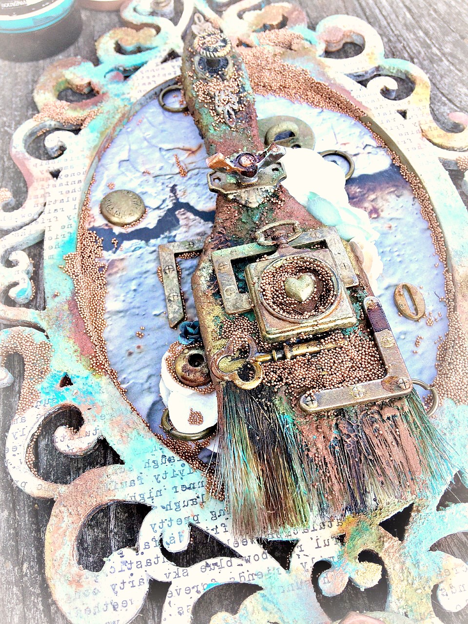 Msliberty Creations Altered Paintbrush Plaque