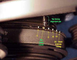 typical ignition timing marks