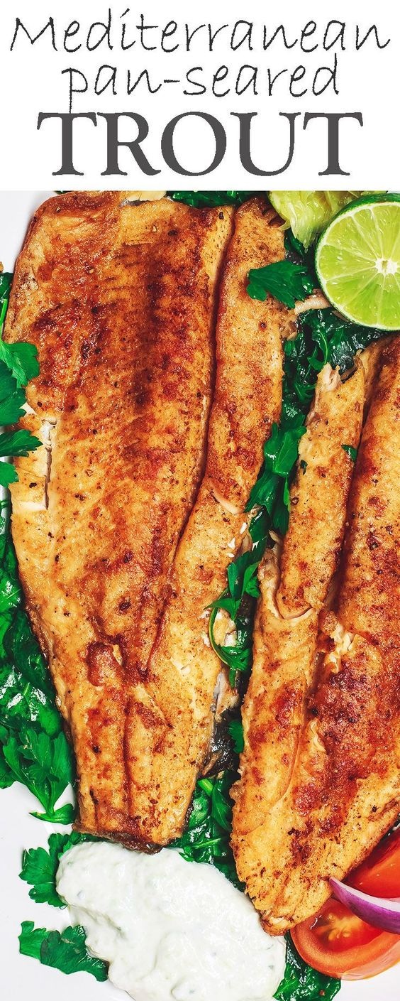 Mediterranean Pan Seared Trout Recipe With Tzatziki 002
