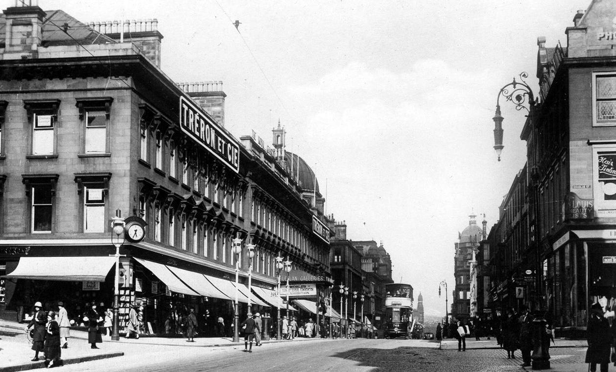 Tour Scotland Old Photographs Sauchiehall Street Scotland