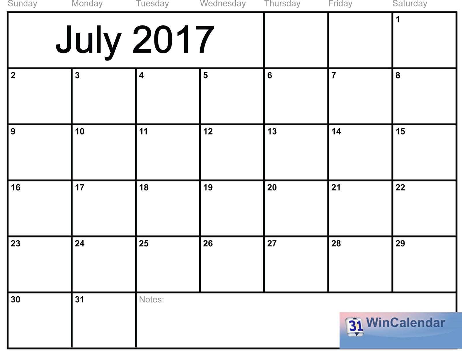 online blank calendar