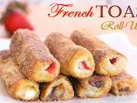Resep French Toast Roll Ups Praktis. Cocok Untuk Bekal Si Kecil