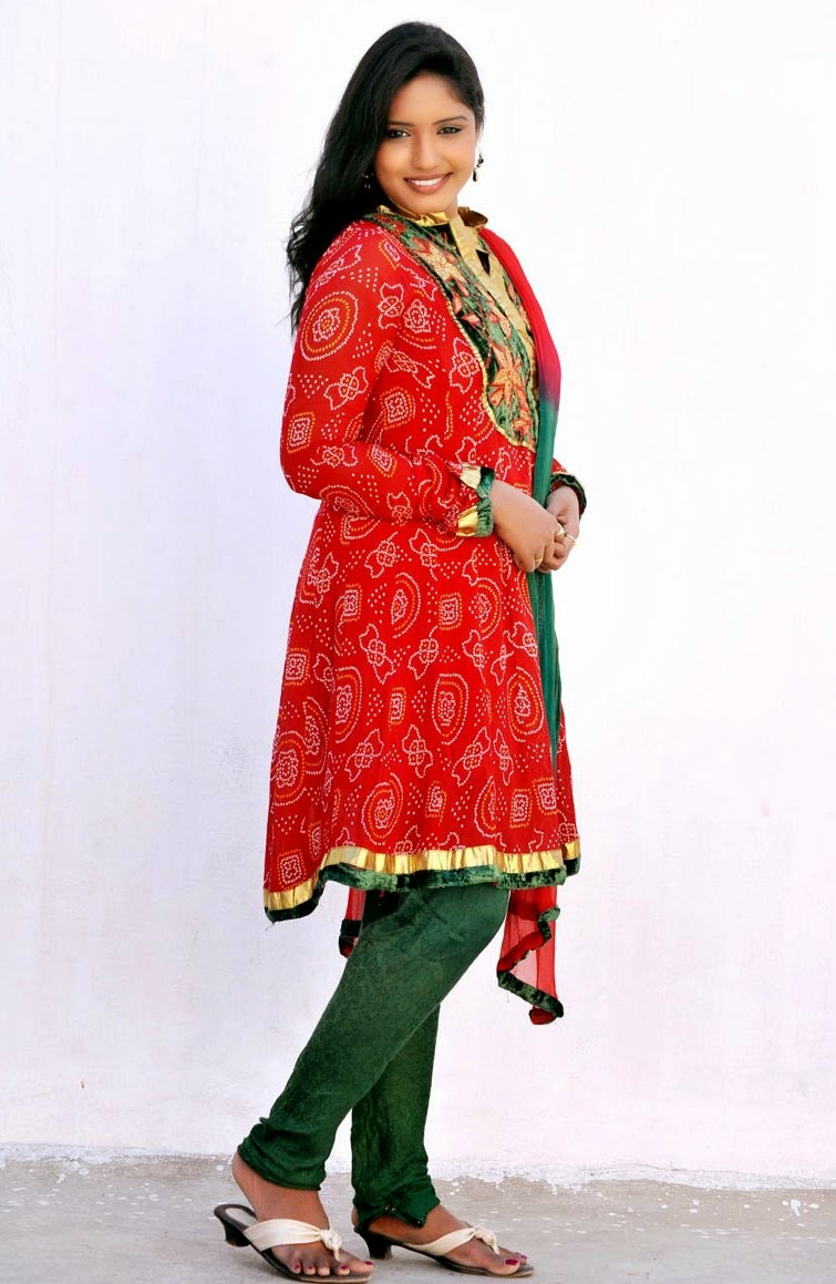 Telugu Tv Actress Roja Komaravolu Photos In Red Dress