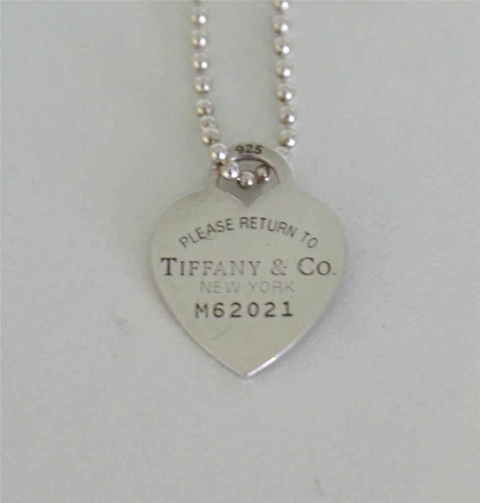 TIFFANY & CO. PLEASE RETURN TO TIFFANY & CO. HEART NECKLACE ~ Gold ...