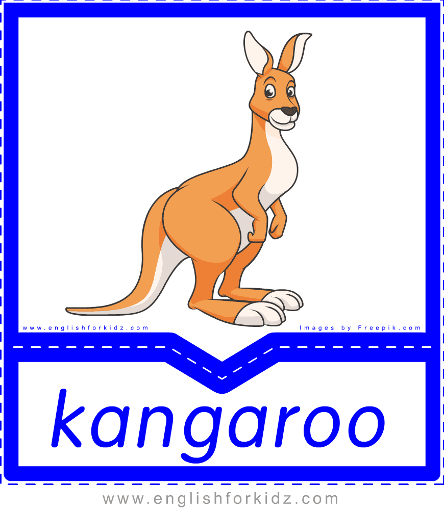Stå op i stedet Forstyrre Hverdage Printable Australian Animals Flashcards