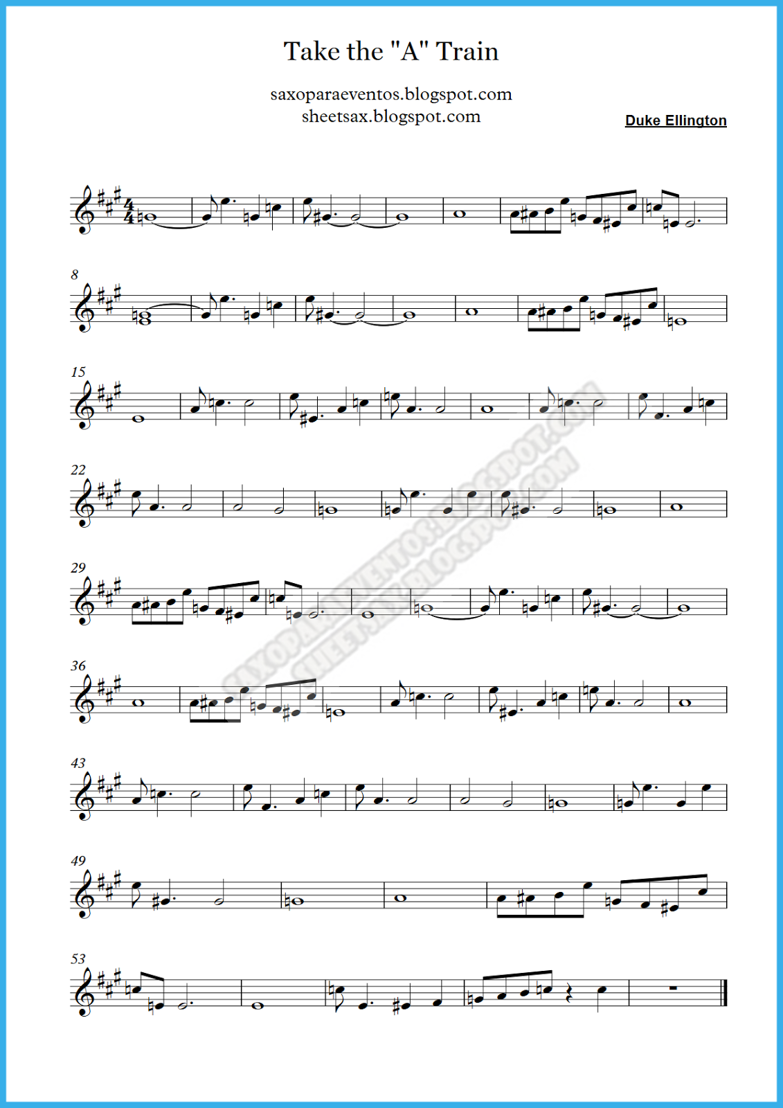 printable music score