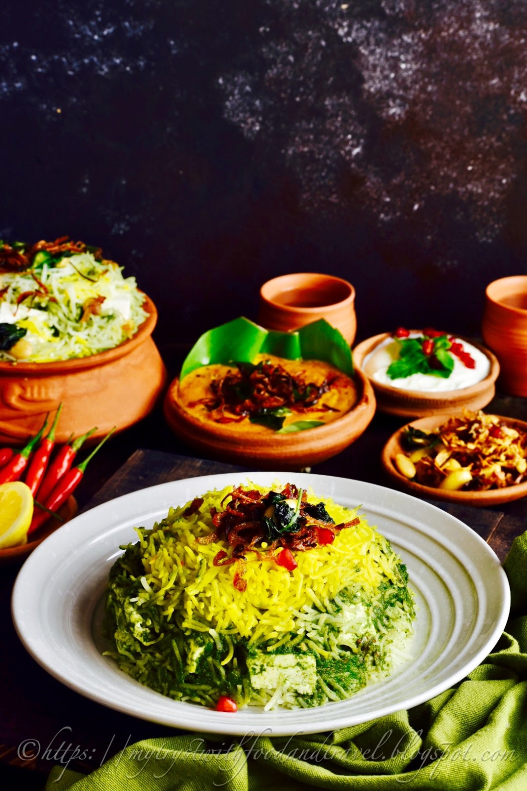 My Tryst With Food And Travel: Palak Paneer Dum Biryani Recipe