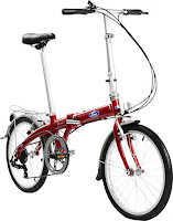 Ford by Dahon Convertible 7 Speed Folding Bicycle, Red, image, review