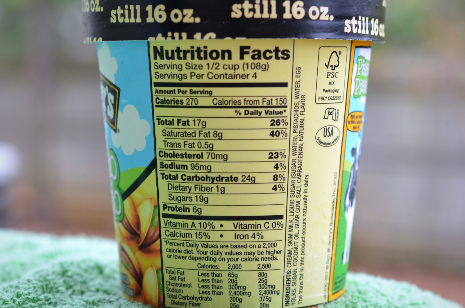 food and ice cream recipes REVIEW Ben & Jerry's Pistachio Pistachio