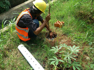 Fungsi Biopori akan terlihat ketika hujan tiba dan genangan tidak akan terjadi