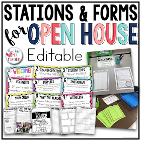 Stations will make your open house or meet the teacher event a structured, well-managed time, and make a great first impression on parents for back to school!