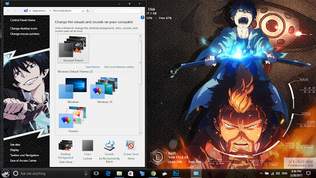 Theme Ao No Exorcist for Windows 10 Version 1607 Theme Ao No Exorcist for Windows 10 Version 1607
