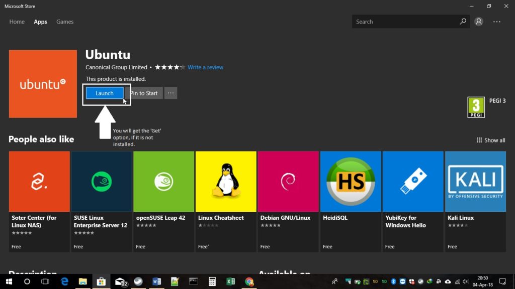 Microsoft store for Ubuntu installation