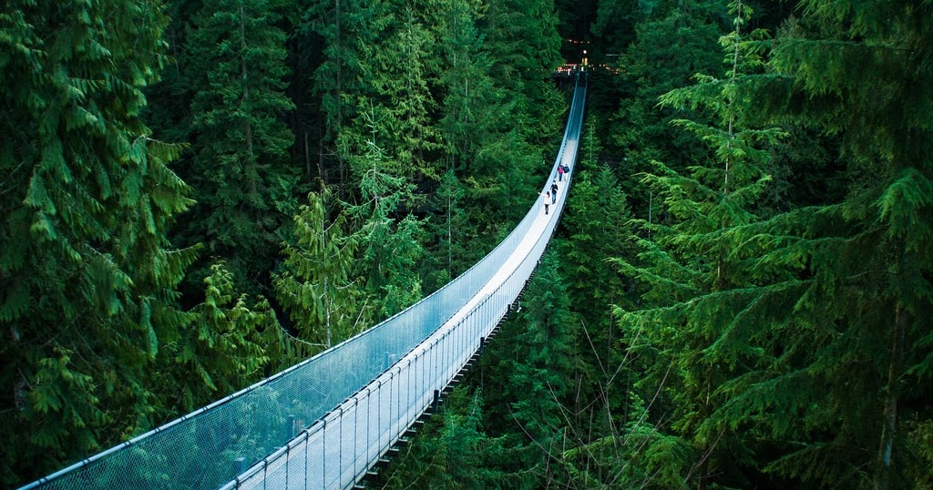 Puente colgante de Capilano, Vancouver, Canadá Destino