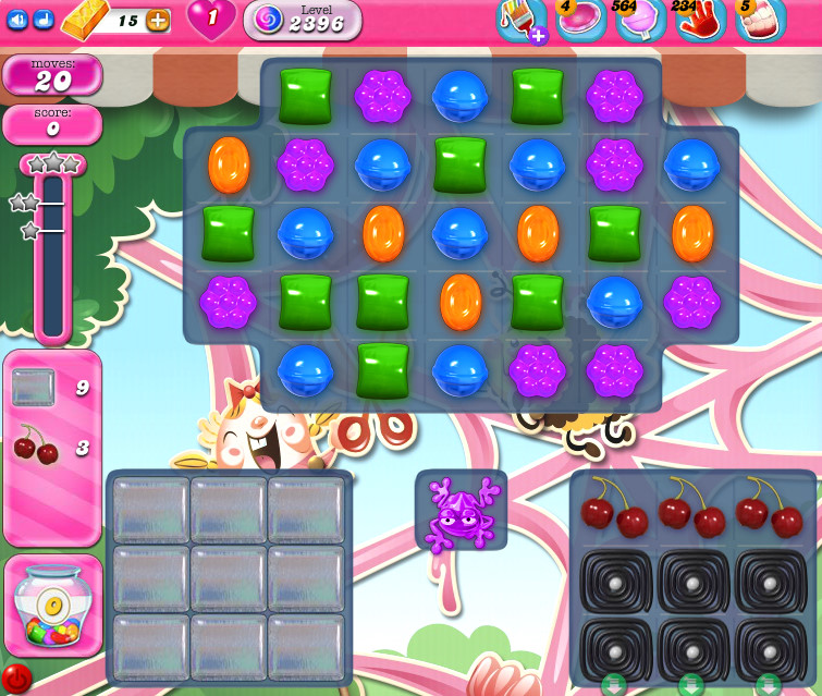 Candy Crush Saga level 2396 Candy Crush Saga level 2396