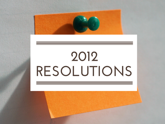 2012 resolutions