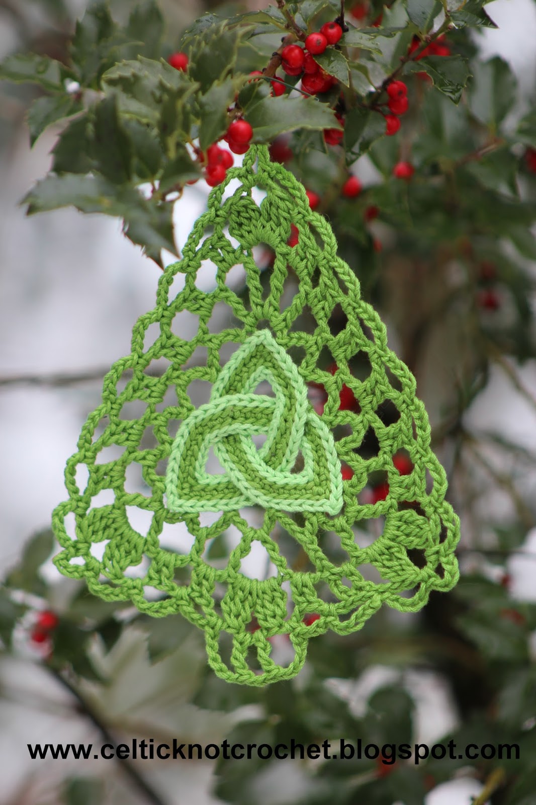 Celtic Knot Crochet Trinity Knot Christmas Tree NEW Celtic Knot pattern