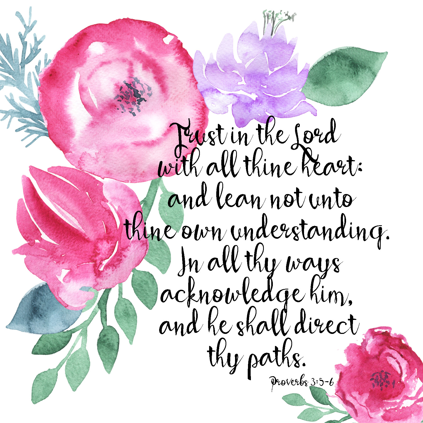 Scripture and Watercolor Freebies!