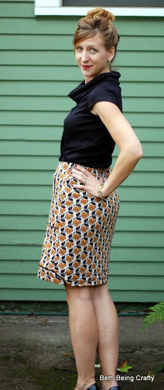 Beth Being Crafty: The Era Challenge: Mad Men-inspired Pencil Skirt and Top