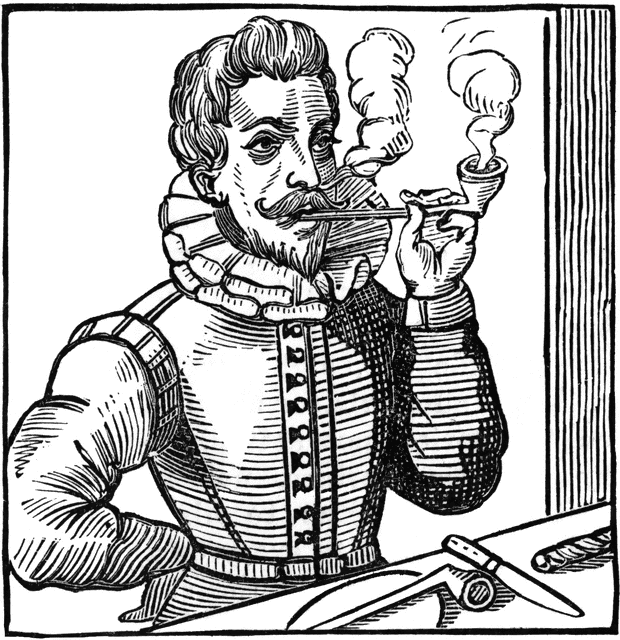 Курительные трубки.: История курения табака в Англии.