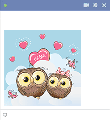 Love Owls in the Clouds Sticker