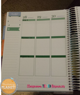 Life Planner inside layout
