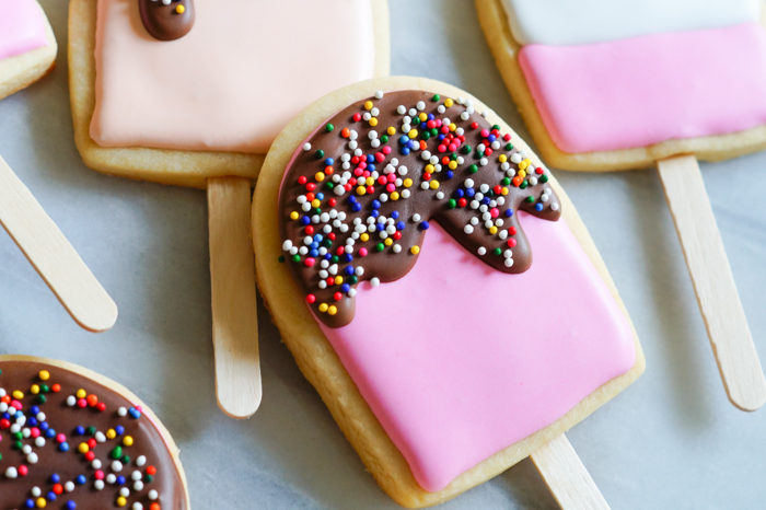 ice cream pops decorated cookies tutorial