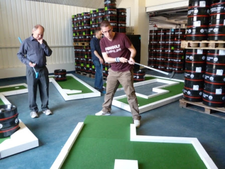 The Brewmaster's Open Minigolf Tournament at the Camden Town Brewery