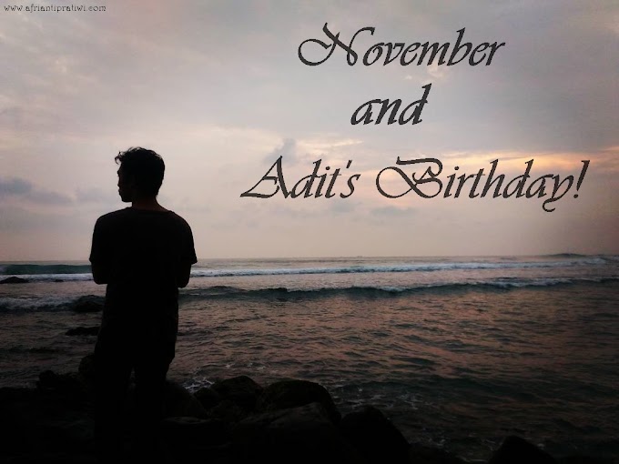 November and Adit's Birthday!
