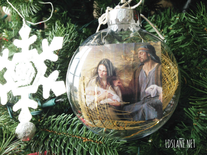Picture of Christ Ornament Tutorial at Latter Day Lane