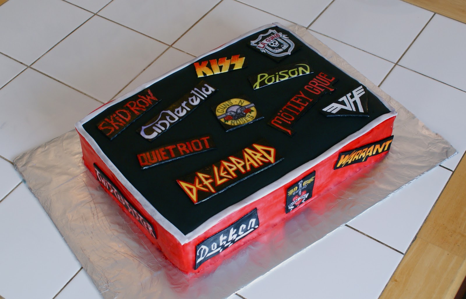 Cakes by Meg 80's Hair Band Cake