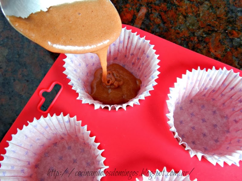 Mini cheesecakes de dulce de leche y brownie